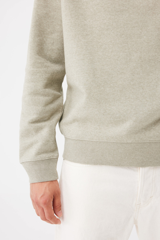 IQONIQ Toria Unisex mikina s okrúhl. výstrihom z rec. bavlny light heather green XS 10