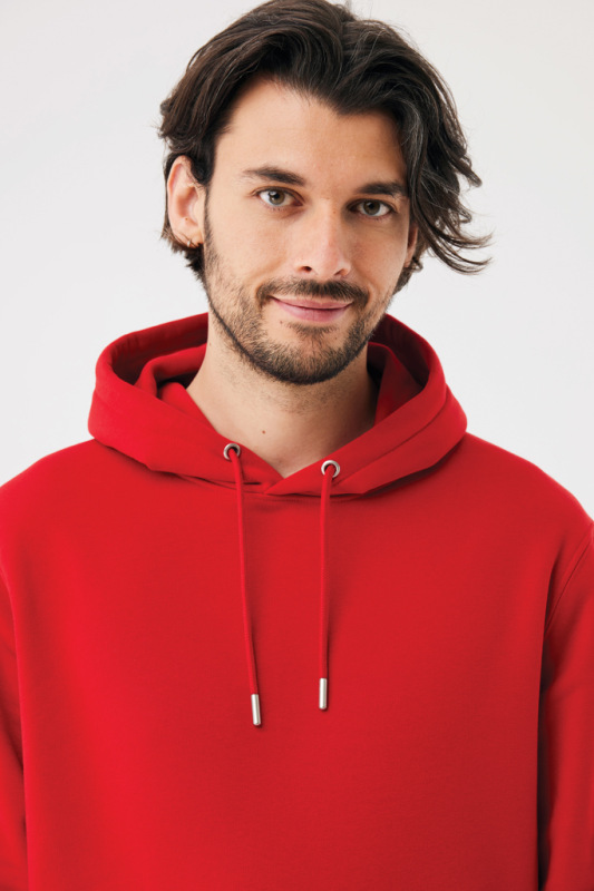 IQONIQ Joshua Unisex mikina s kapucňou z rec. bavlny červená XXXL 14