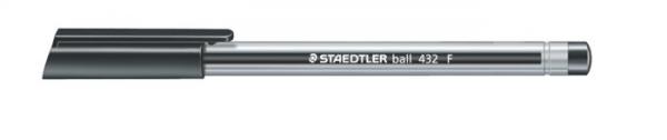 Guľôčkové pero, 0,3 mm, kužeľový hrot, STAEDTLER "Ball", čierne