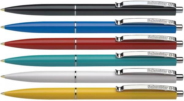 Guľôčkové pero, 0,5 mm, stláčací mechanizmus, telo v rôznych farbách, SCHNEIDER "K15", mod