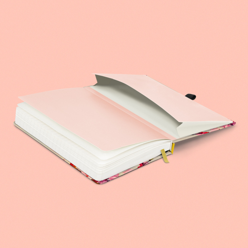 NOTIQUE Notes Vtáčiky – sakura Kateřiny Winterové, linajkovaný, 13 x 21 cm 3