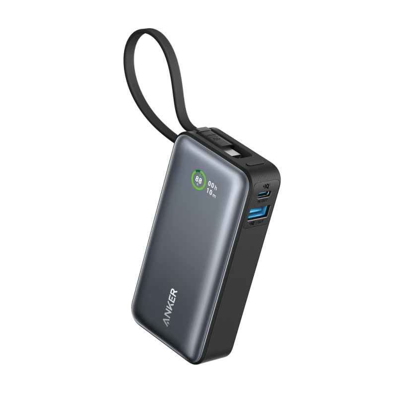 Anker Nano Power Bank 30 W so zabudovaným USB-C káblom čierna 1