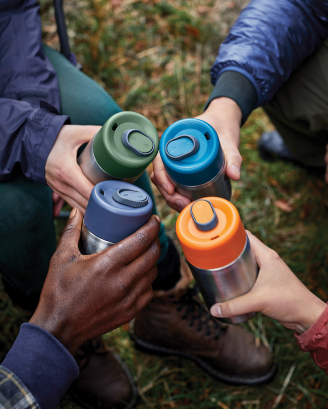 Cestovný nerezový termo hrnček 340ml Black+Blum oranžová 13