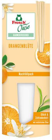 Osviežovač vzduchu, 90 ml, náhradná náplň, FROSCH „Oase“, pomaranč