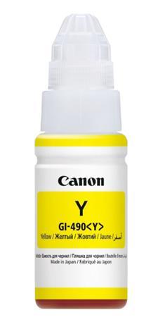 GI490 náplň do tlačiarní Pixma MFP G2411, G3411, G4411, CANON, žltá, 70 ml