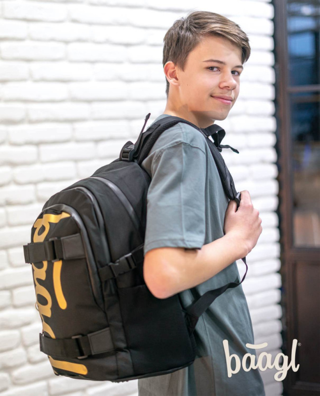 BAAGL SADA 5 Skate Gold: batoh, peračník, vrecko, ľadvinka, obal na notebook 8