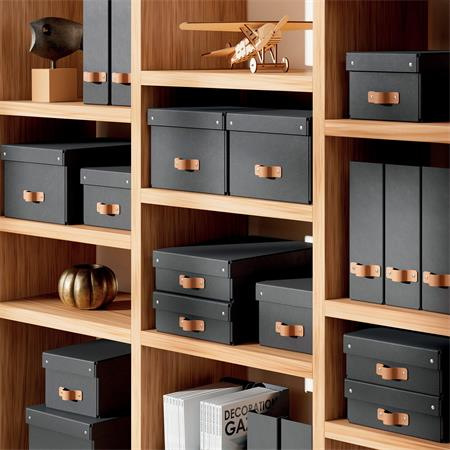 Úložný box, veľkosť M, nízky, LEITZ "Puro", čierny 5