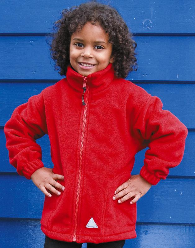 Detská fleecová bunda so zipsom