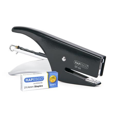 Zošívačka, ručná, 21/4, 12 listov, RAPESCO "SP-64", čierna 1