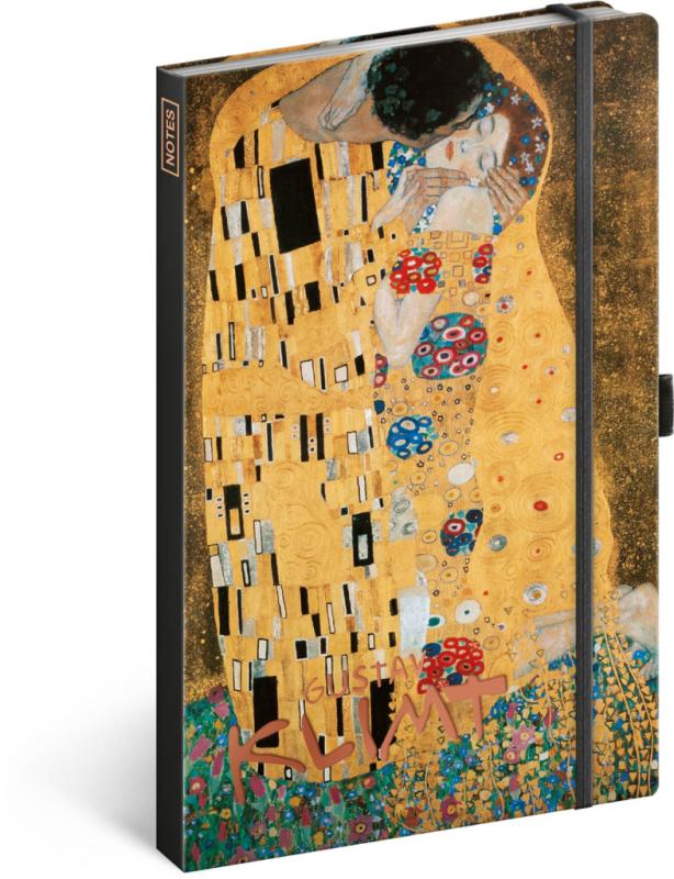NOTIQUE Notes Gustav Klimt, linajkovaný, 13 x 21 cm