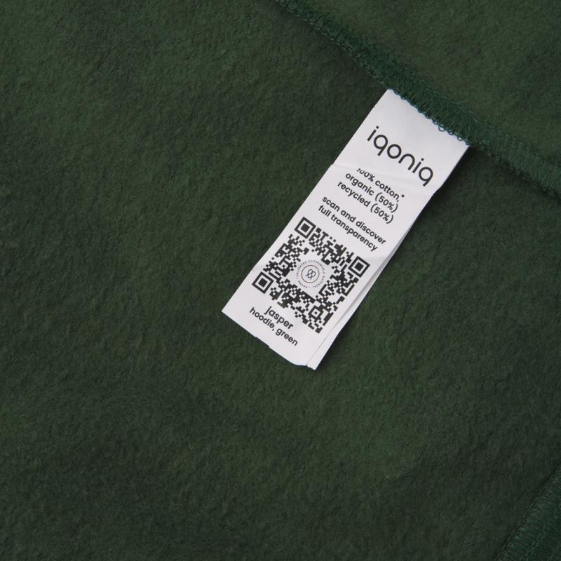 Mikina s kapucňou Iqoniq Jasper z recykl. bavlny forest green XXXL 5