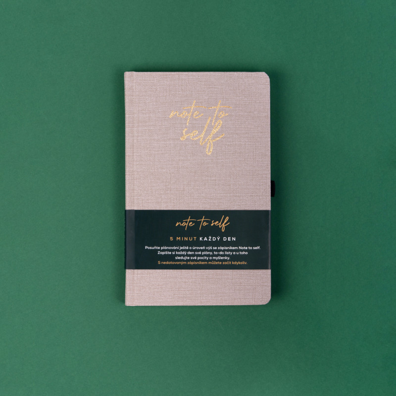 Nedatovaný plánovač Note to self, 5 mínut denne, 13 × 21 cm 6