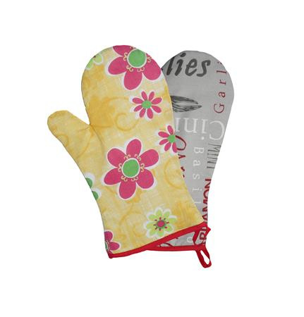 . Kuchynské rukavice, tepluvzdorné, vzorované, 29 cm