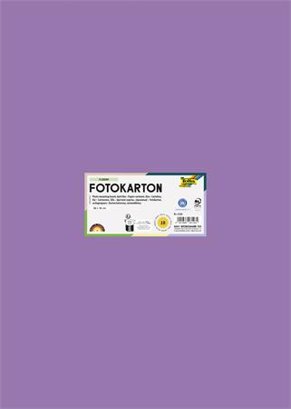 Dekoračný kartón, 2 stranný, 50x70 cm, 300 g, 10 listov, FOLIA, tmavý orgovánový