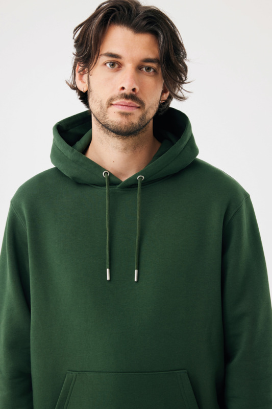 IQONIQ Joshua Unisex mikina s kapucňou z rec. bavlny forest green XL 14
