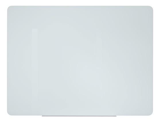 Magnetická sklenená tabuľa, 90x60cm, VICTORIA, biela