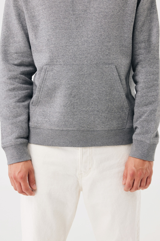 IQONIQ Joshua Unisex mikina s kapucňou z rec. bavlny light heather anthracite XXL 10
