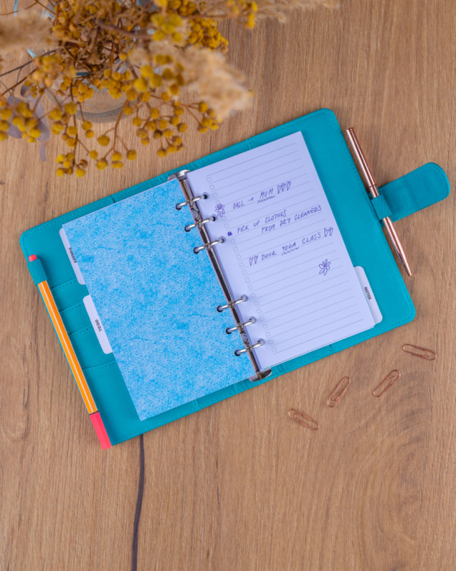 NOTIQUE Refill – Weekly Ring Bound Planner 2027, turquoise, 12,5 x 19 cm 7