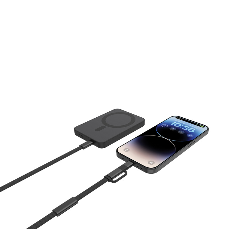 Arc RCS 60W 120 cm 2 v 1 rýchlonabíjací kábel čierna 2
