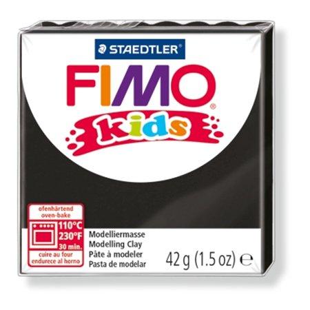 Modelovacia hmota, 42 g, FIMO "Kids", čierna