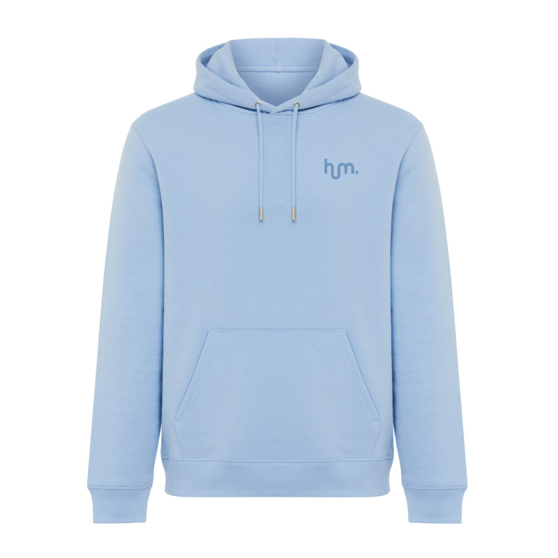 IQONIQ Joshua Unisex mikina s kapucňou z rec. bavlny sky blue XL 4