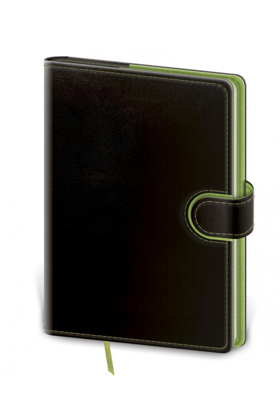 Flip bodkovaný blok 12x16,5 čierna/zelená