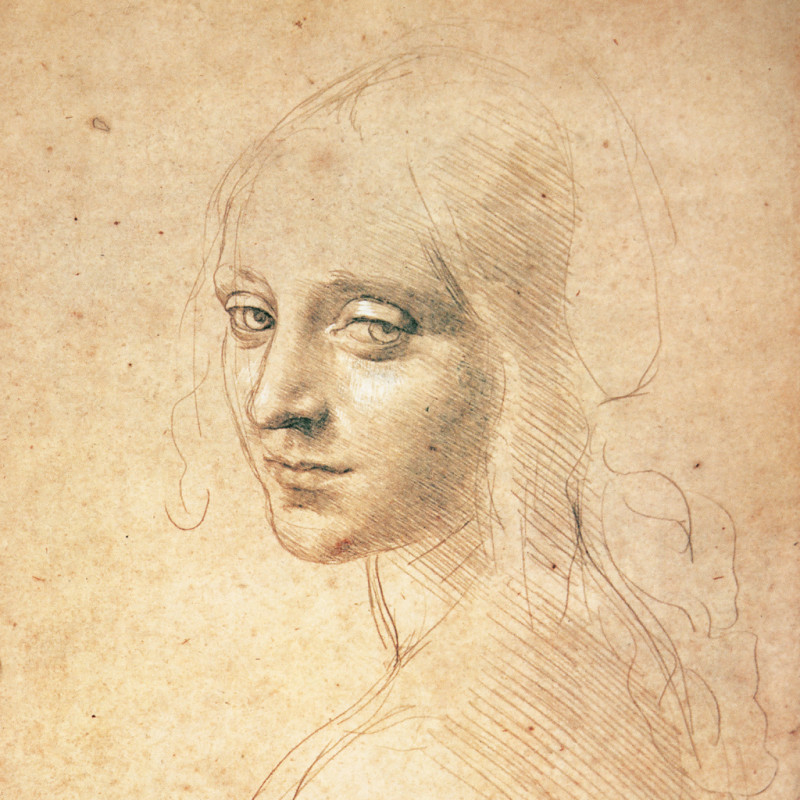 NOTIQUE Poznámkový kalendár Leonardo da Vinci 2026, 30 x 30 cm 12