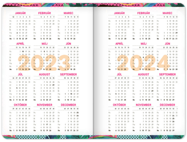 Školský diár Fresh (september 2023 – december 2024), 9,8 × 14,5 cm 2