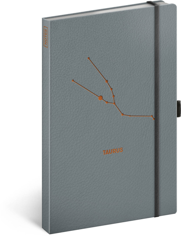NOTIQUE Notes Zverokruh Býk, linajkovaný, 13 x 21 cm