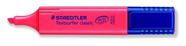 Zvýrazňovač, 1-5 mm, STAEDTLER "Textsurfer Classic", červený