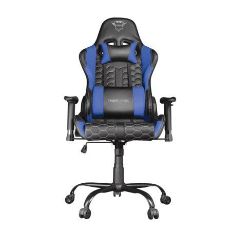 Herná stolička, umelá koža, TRUST "GXT 708B Resto", modrá