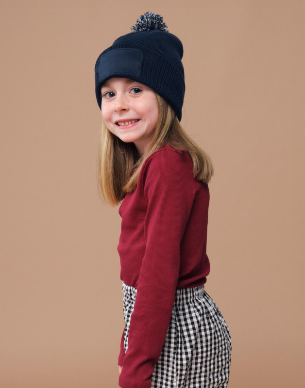 Kids Snowstar Patch Beanie 1