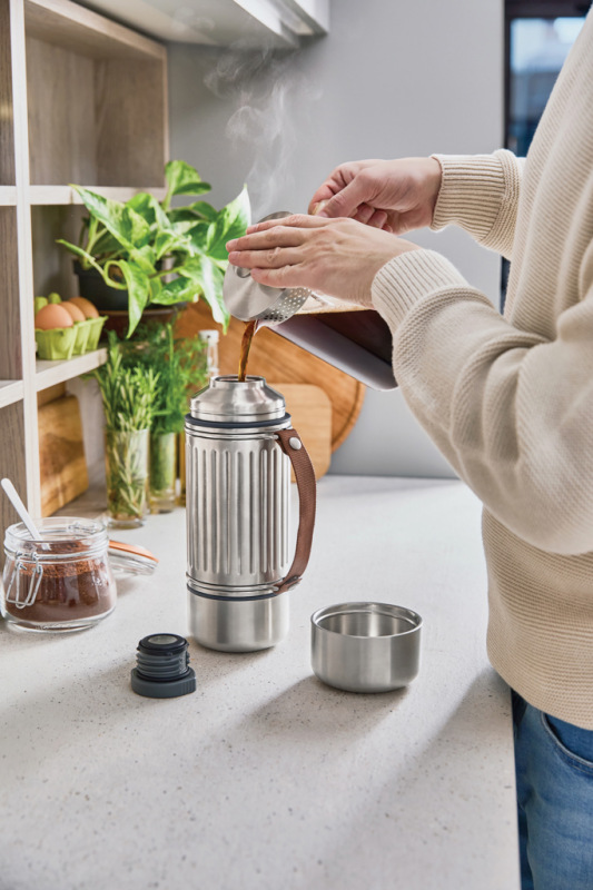 Termofľaša Explorer Duo 1L Black+Blum sivá 9