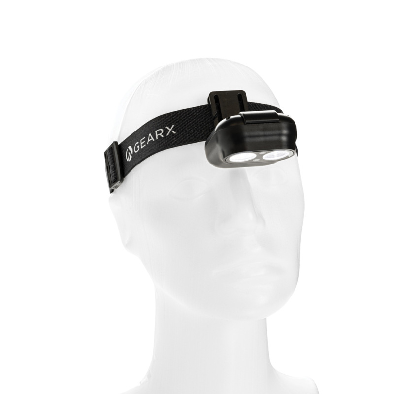 Gear X RCS čelová lampa z rec. plastu s pohybovým senzorom čierna 5