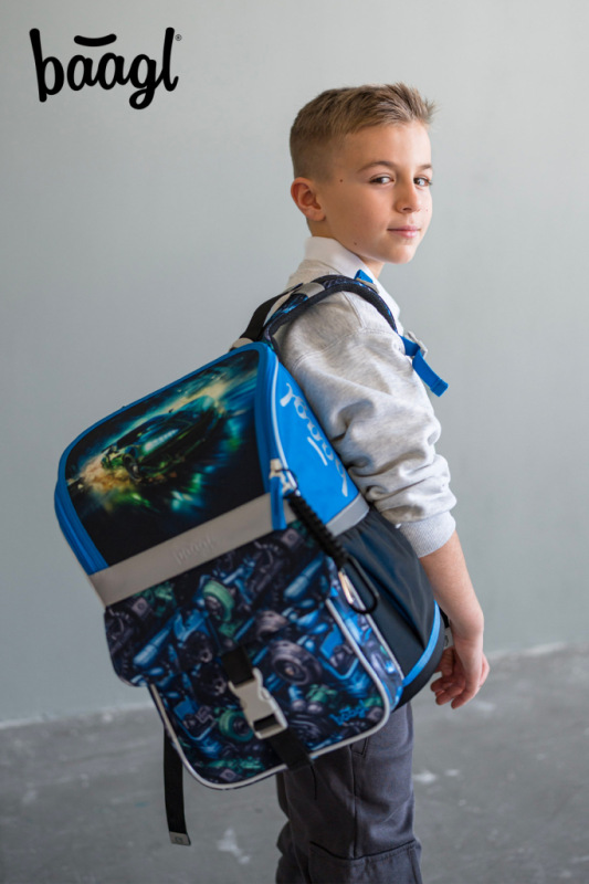 BAAGL SADA 5 Zippy Závodné auto: aktovka, peračník, vrecko, zástera, peňaženka 7