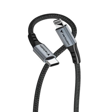 USB kábel, USB-C - Lightning (Apple), 1,2 m, VERBATIM, čierna 3