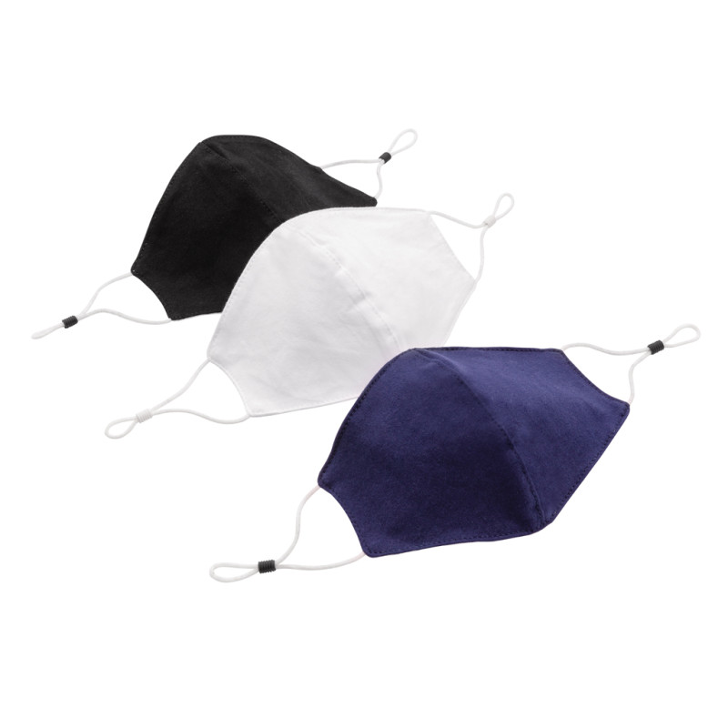 Opakovane použiteľné 2vrstvové bavlnené rúško námornícka modrá 7