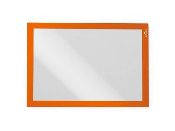 Informačný panel, A4, samolepiaca zadná strana, DURABLE "DURAFRAME®", oranžová 2