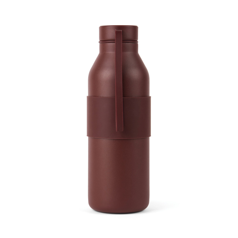 VINGA Niro RCS nerezová fľaša so silikónovým úchytom 500 ml vínovo červená 4