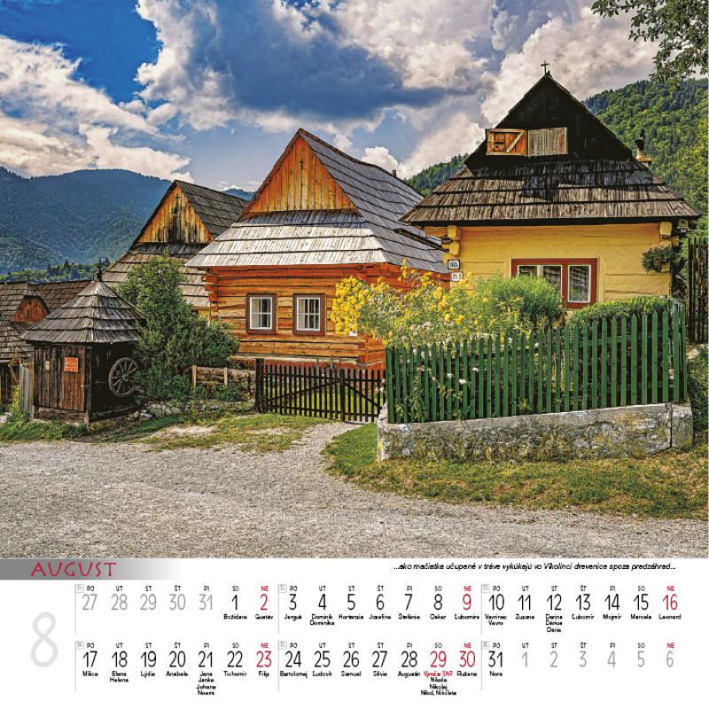 Nástenný kalendár Slovensko 2026 6