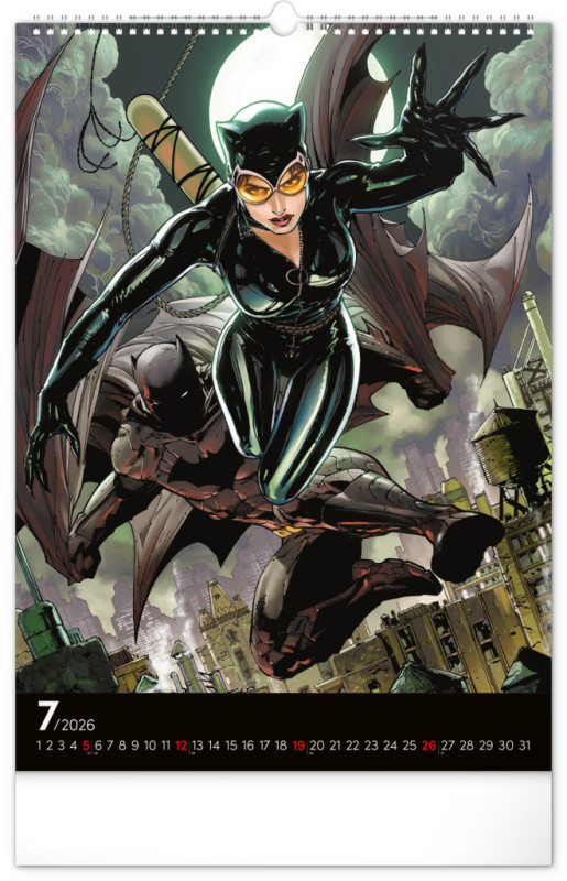 NOTIQUE Nástenný kalendár Batman Dark 2026, 33 x 46 cm 7