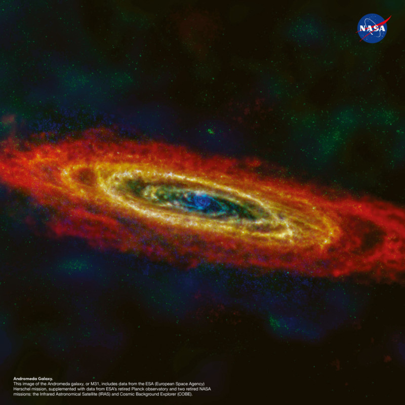 NOTIQUE Poznámkový kalendár NASA 2026, 30 x 30 cm 12
