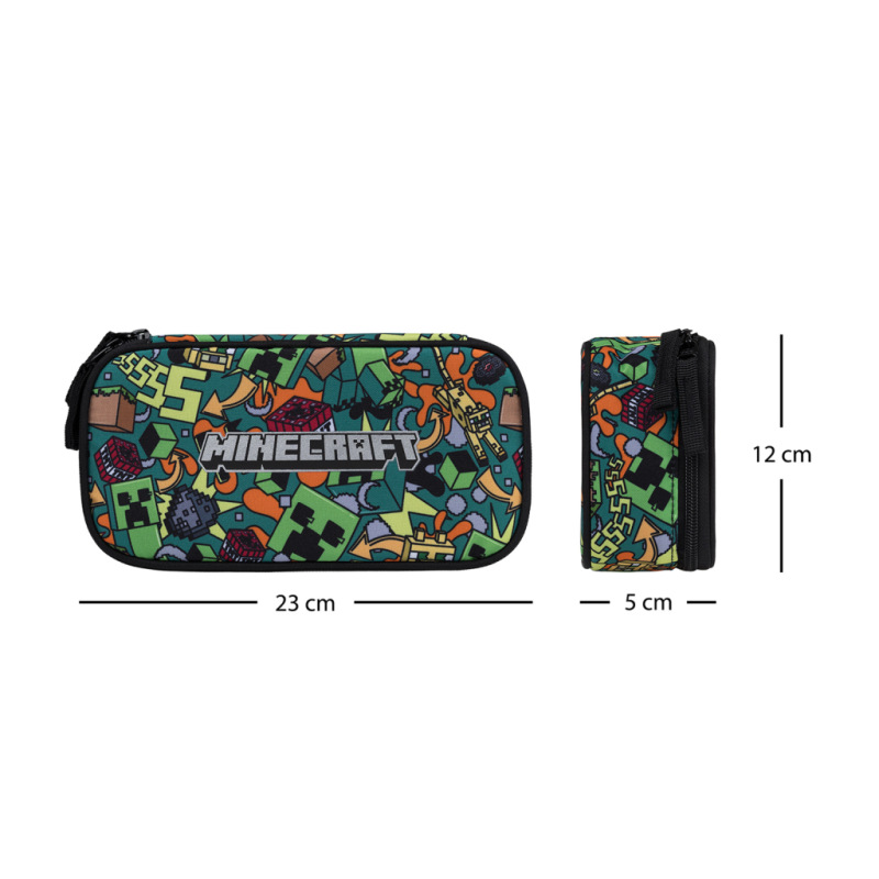 BAAGL Školský peračník etui Minecraft Chaos 3