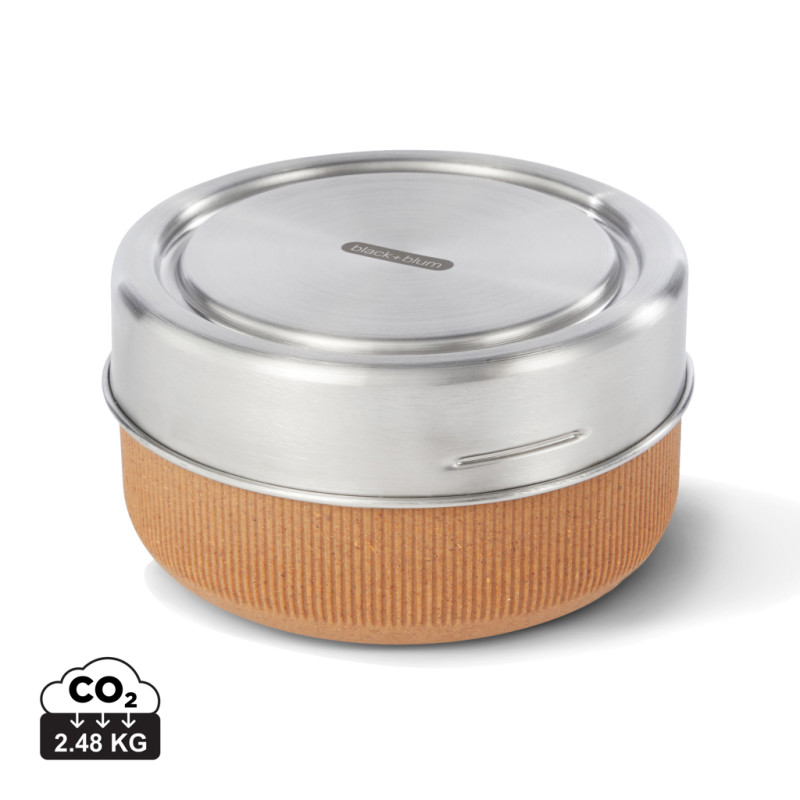 Sklenená miska na jedlo 750ml Black+Blum hnedá