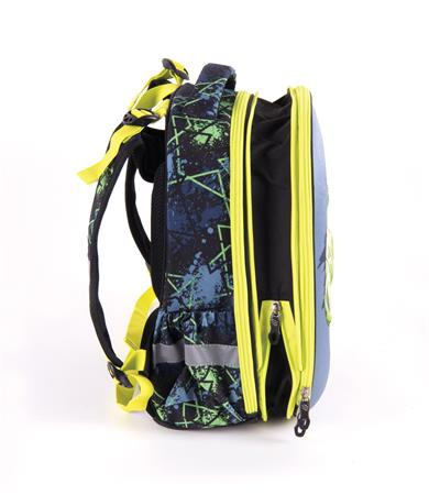 Batoh, anatomický, PULSE "Anatomic Cube T-Rex", čierny-zelený 4