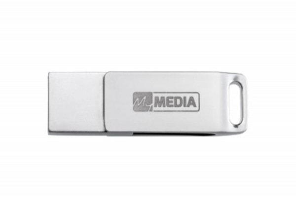 USB kľúč, 32GB, USB 3.2 Gen1+ USB-C, hliníkový kryt, MYMEDIA "Dual" (by VERBATIM) 5