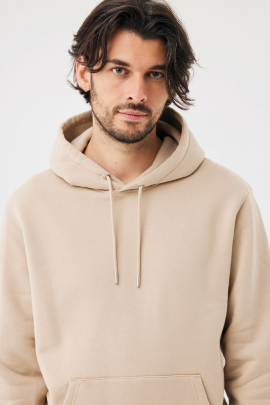 IQONIQ Joshua Unisex mikina s kapucňou z rec. bavlny desert M 9