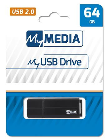 Pendrive, 64GB, USB 2.0, MYMEDIA 1