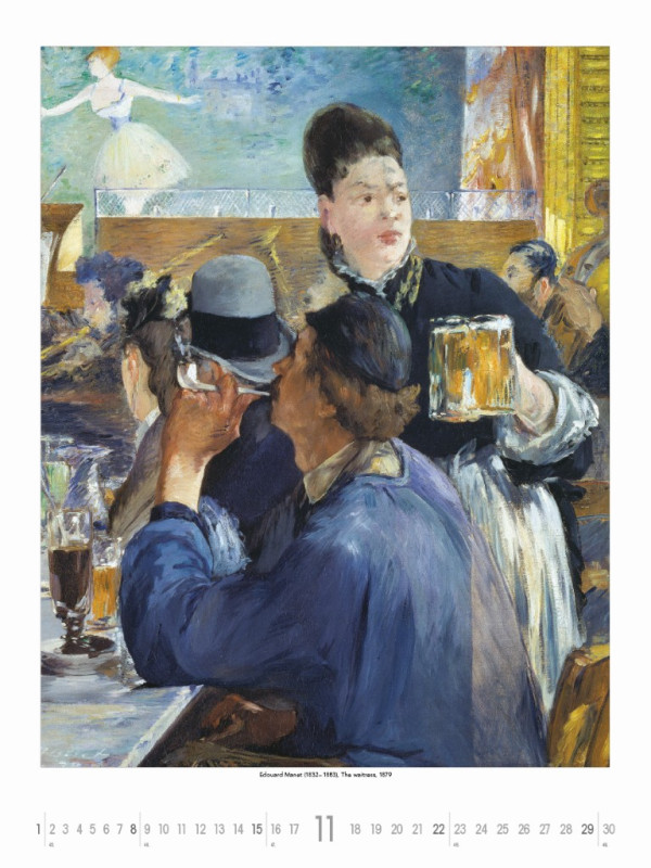 Nástenný kalendár Impressionists 2026 12