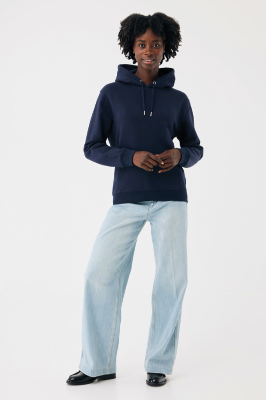 IQONIQ Joshua Unisex mikina s kapucňou z rec. bavlny námornícka modrá XXXL 5